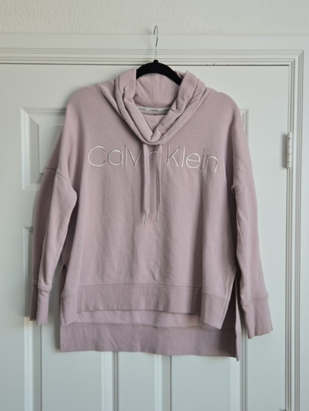 Calvin Klein Pink turtle neck style sweatshirt
